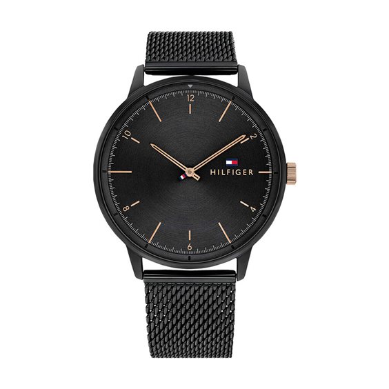 Reloj tommy negro hombre hotsell